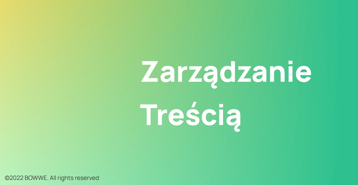 Napis na zielonym tle